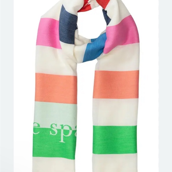 Kate Spade Multicolor Striped Scarf sold out on website - Picture 4 of 8